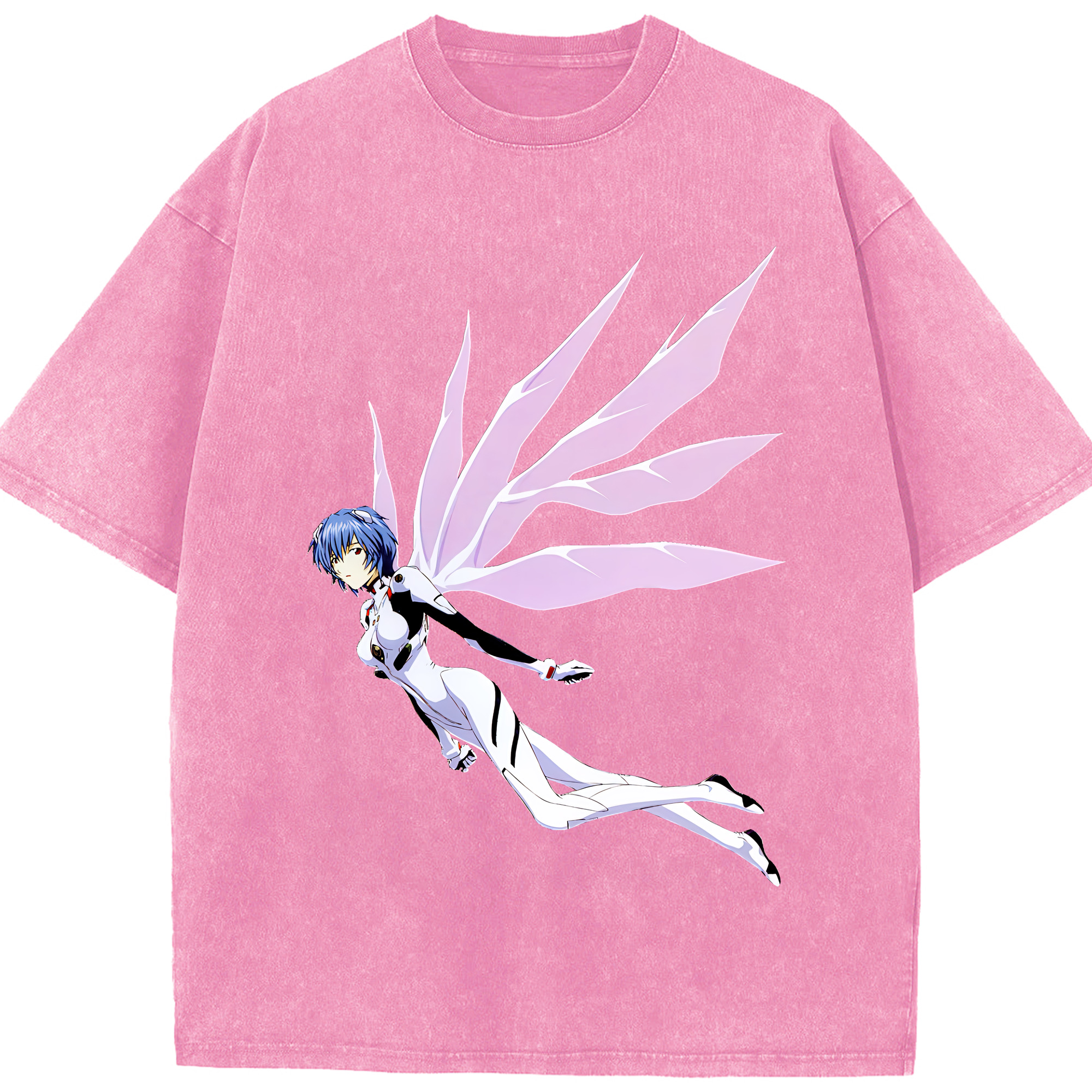 （画像用） EVA 新世紀エヴァンゲリオン 綿100% ヴィンテージ風 半袖Tシャツ（フロントプリント）